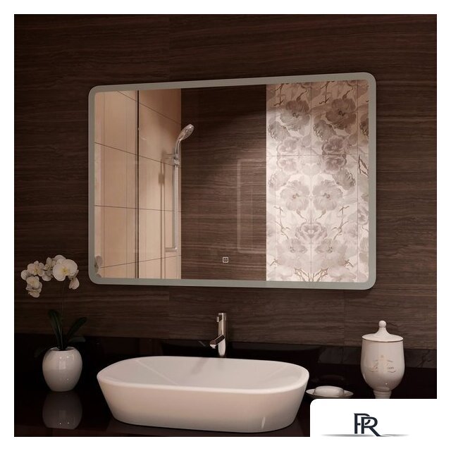  Континент Зеркало Demure Led 100x70 (часы слева) - Изображение №3 — Интернет-магазин ПроЗаказ