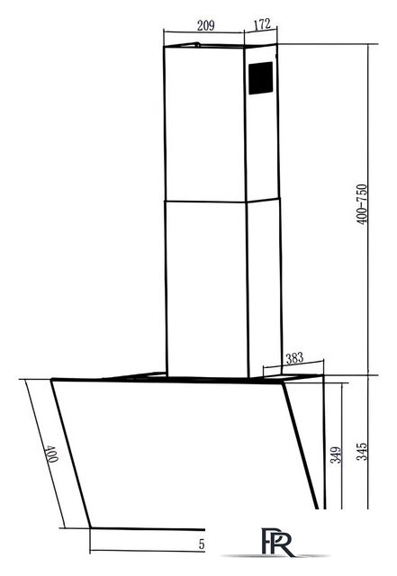 Кухонная вытяжка Nord (Nordfrost) HM 6080 B - Изображение №7 — Интернет-магазин ПроЗаказ