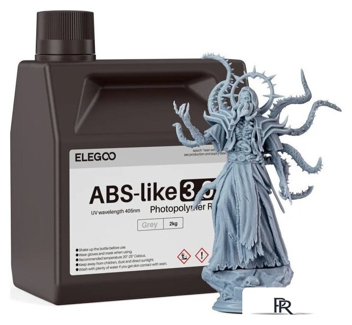 Фотополимер Elegoo ABSlike V3.0+ 2кг (серый) - Изображение №1 — Интернет-магазин ПроЗаказ