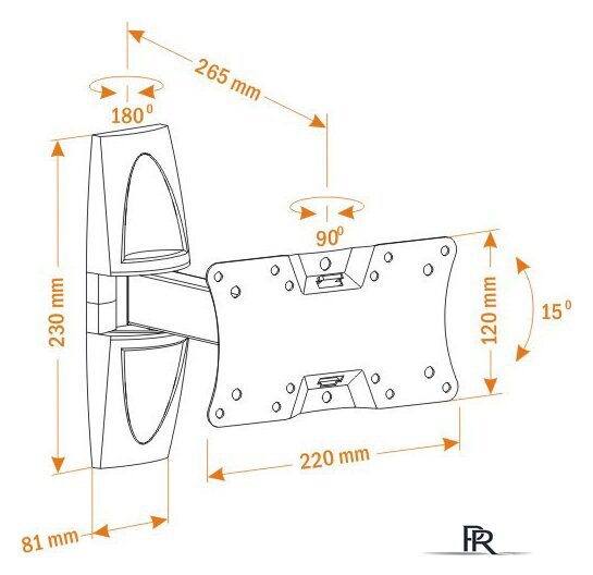 Кронштейн для телевизора Holder LCDS-5063 - Изображение №2 — Интернет-магазин ПроЗаказ