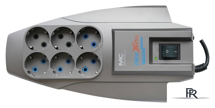 Сетевой фильтр ZIS Pilot XPro 6 розеток 10 м серебристый - Изображение №2 — Интернет-магазин ПроЗаказ