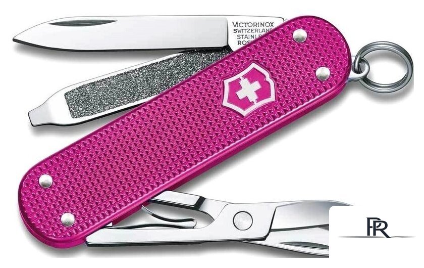 Нож-брелок Victorinox Classic Flamingo Party 0.6221.251G (пурпурный) - Изображение №1 — Интернет-магазин ПроЗаказ