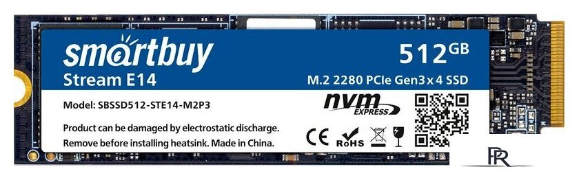 SSD SmartBuy Stream E14 512GB SBSSD512-STE14-M2P3 - Изображение №1 — Интернет-магазин ПроЗаказ