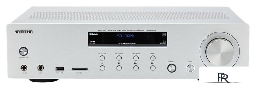Интегральный усилитель Aiwa AMU-120BT (серебристый) - Изображение №1 — Интернет-магазин ПроЗаказ