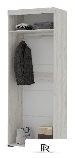 Шкаф распашной Стендмебель Гранд двухстворчатый (дуб крафт белый) - Изображение №2 — Интернет-магазин ПроЗаказ