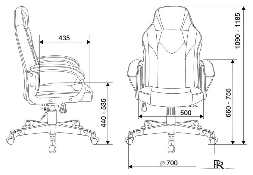 Игровое (геймерское) кресло Zombie Game 17 (черный/серый) - Изображение №5 — Интернет-магазин ПроЗаказ
