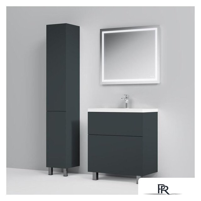  AM.PM Тумба под умывальник Gem 75 M90FSX07522GM32 (2 ящика, графит) - Изображение №9 — Интернет-магазин ПроЗаказ