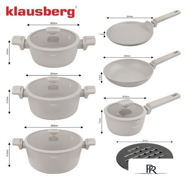 Набор кастрюль Klausberg KB-7967 - Изображение №4 — Интернет-магазин ПроЗаказ