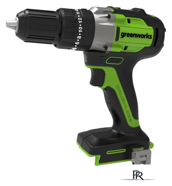 Ударная дрель-шуруповерт Greenworks GD24DD60 3704107 (без АКБ) - Изображение №1 — Интернет-магазин ПроЗаказ