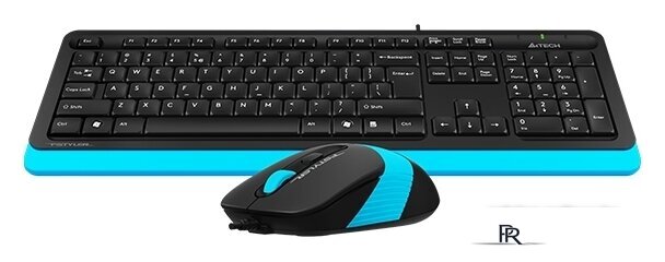 Офисный набор A4Tech Fstyler F1010 (черный/синий) - Изображение №2 — Интернет-магазин ПроЗаказ