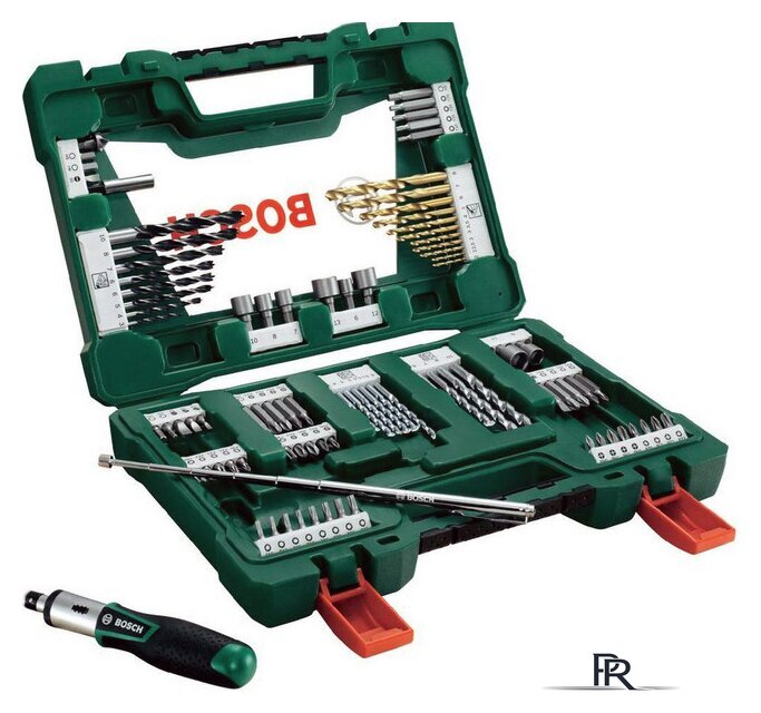 Набор оснастки для электроинструмента Bosch V-Line Titanium 2607017195 91 предмет - Изображение №5 — Интернет-магазин ПроЗаказ