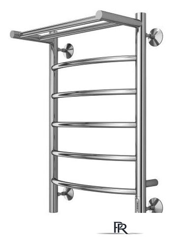 Полотенцесушитель TERMINUS Классик П6 400x650 с полкой нп электро (хром) - Изображение №2 — Интернет-магазин ПроЗаказ