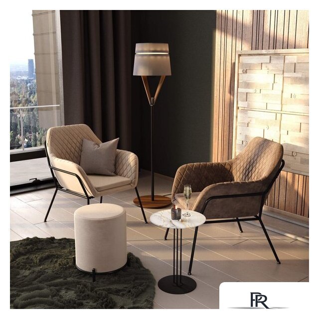 Интерьерное кресло Sheffilton SHT-AMS2-1 (лунный мрамор/черный муар) - Изображение №8 — Интернет-магазин ПроЗаказ