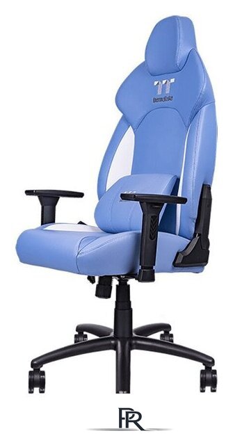 Игровое (геймерское) кресло Thermaltake V Comfort (синий/белый) - Изображение №2 — Интернет-магазин ПроЗаказ
