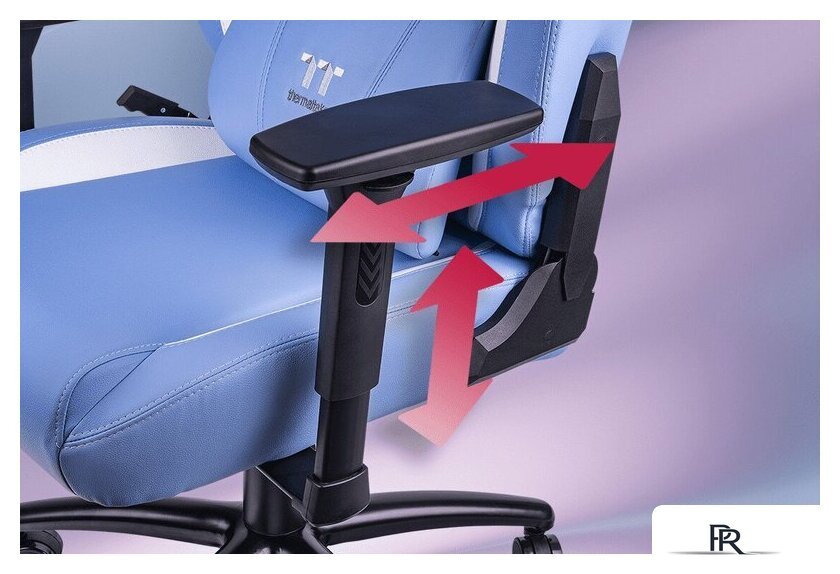 Игровое (геймерское) кресло Thermaltake V Comfort (синий/белый) - Изображение №9 — Интернет-магазин ПроЗаказ