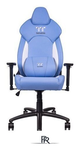 Игровое (геймерское) кресло Thermaltake V Comfort (синий/белый) - Изображение №1 — Интернет-магазин ПроЗаказ