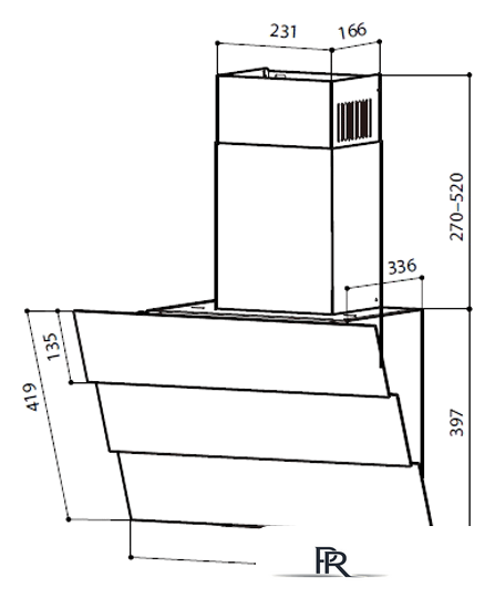 Кухонная вытяжка LEX RIO GS 600 (черный) - Изображение №2 — Интернет-магазин ПроЗаказ