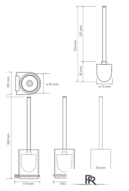 Ершик для унитаза Bemeta Galla 108113010 - Изображение №2 — Интернет-магазин ПроЗаказ