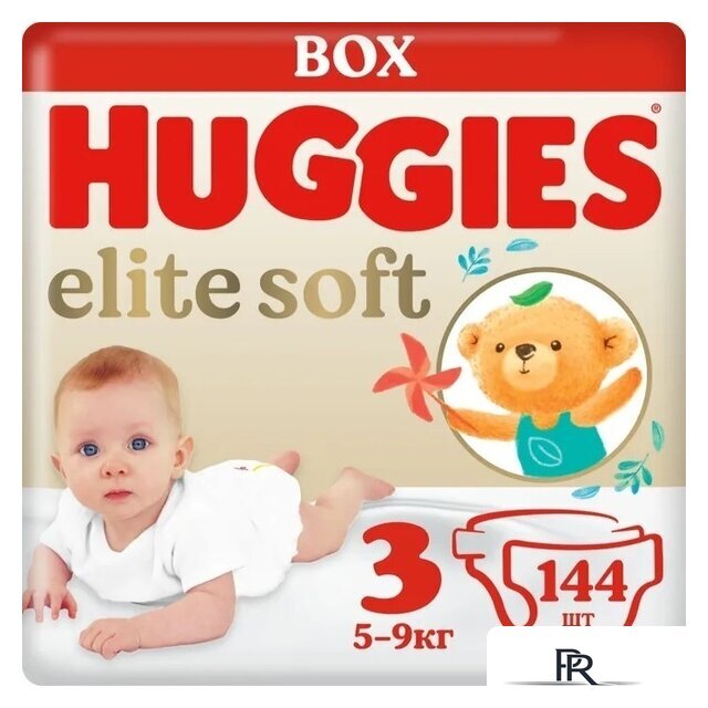 Подгузники Huggies Elite Soft Box 3 (144 шт) - Изображение №1 — Интернет-магазин ПроЗаказ