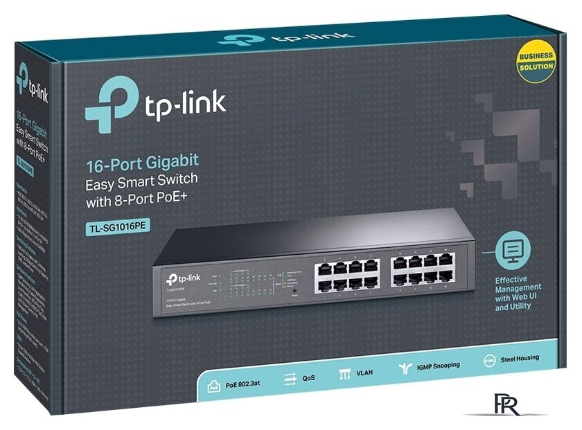 Настраиваемый коммутатор TP-Link TL-SG1016PE - Изображение №4 — Интернет-магазин ПроЗаказ