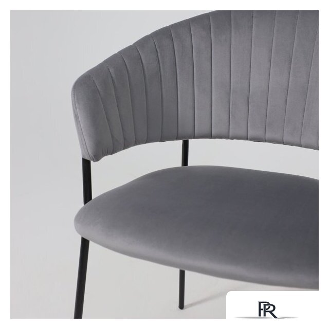 Стул с подлокотниками Алвест AV 433 (темно-серый бархат H-15/черный) - Изображение №13 — Интернет-магазин ПроЗаказ