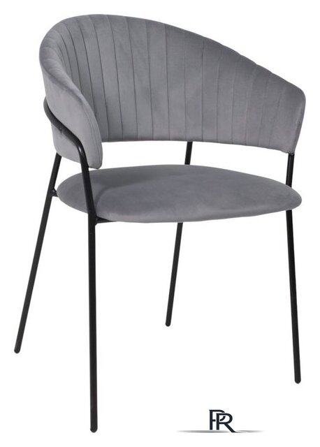 Стул с подлокотниками Алвест AV 433 (темно-серый бархат H-15/черный) - Изображение №1 — Интернет-магазин ПроЗаказ