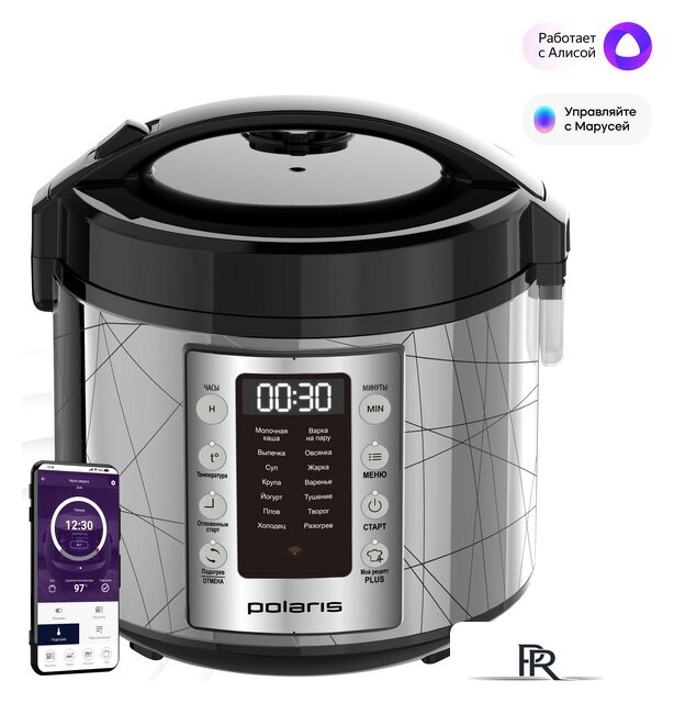 Мультиварка Polaris PMC 5020 Wi-Fi IQ Home (серебристый) - Изображение №1 — Интернет-магазин ПроЗаказ