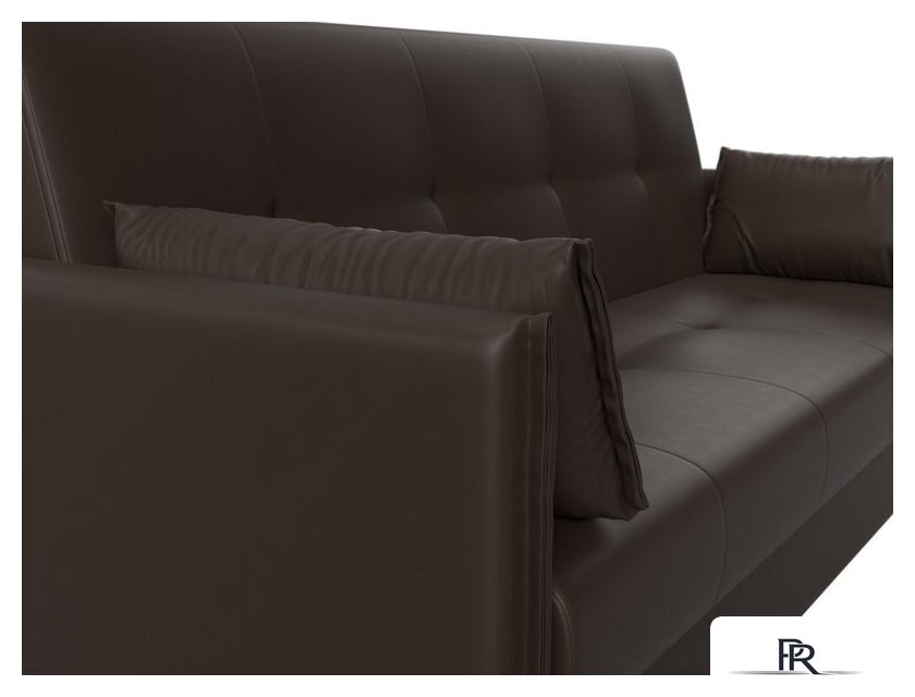 Диван Лига диванов Лига-018 117887 (экокожа коричневый) - Изображение №5 — Интернет-магазин ПроЗаказ