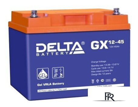 Аккумулятор для ИБП Delta GX 12-45 (12В/45 А·ч) - Изображение №1 — Интернет-магазин ПроЗаказ