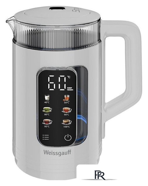 Электрический чайник Weissgauff WK 1520 Dw Touch BodyCool - Изображение №2 — Интернет-магазин ПроЗаказ