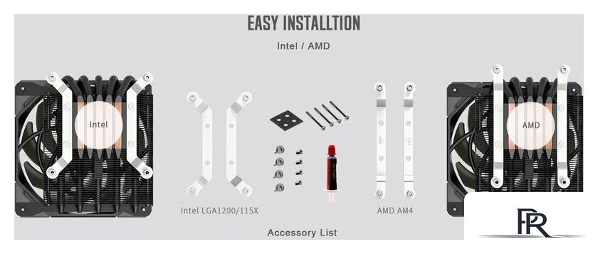 Кулер для процессора ID-Cooling IS-50X v2 - Изображение №8 — Интернет-магазин ПроЗаказ