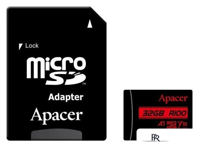 Карта памяти Apacer microSDXC AP128GMCSX10UB-R 128GB (с адаптером) - Изображение №1 — Интернет-магазин ПроЗаказ