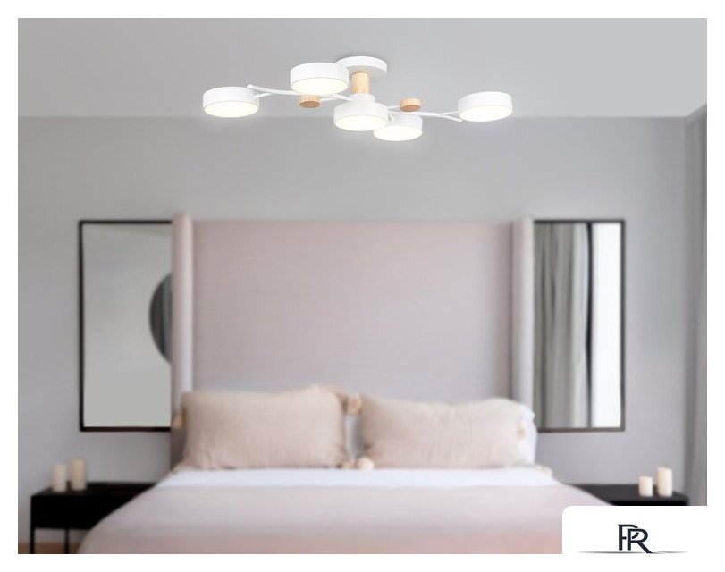 Припотолочная люстра Ambrella light FL4834/5 WH - Изображение №8 — Интернет-магазин ПроЗаказ