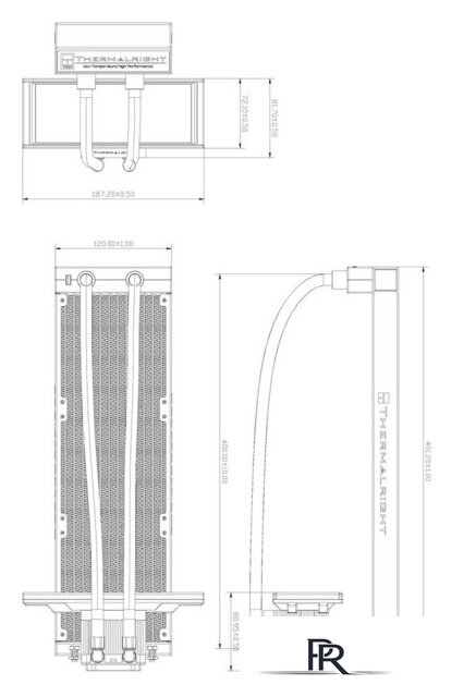 Система жидкостного охлаждения для процессора Thermalright Trofeo Vision 360 ARGB (черный) - Изображение №3 — Интернет-магазин ПроЗаказ