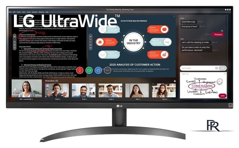 Монитор LG UltraWide 29WP500-B - Изображение №1 — Интернет-магазин ПроЗаказ