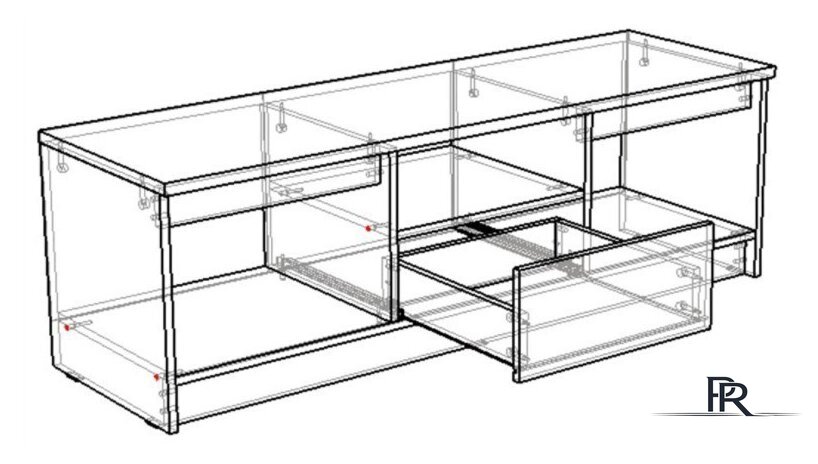Тумба НК-Мебель Ларго 71160299 (венге) - Изображение №4 — Интернет-магазин ПроЗаказ
