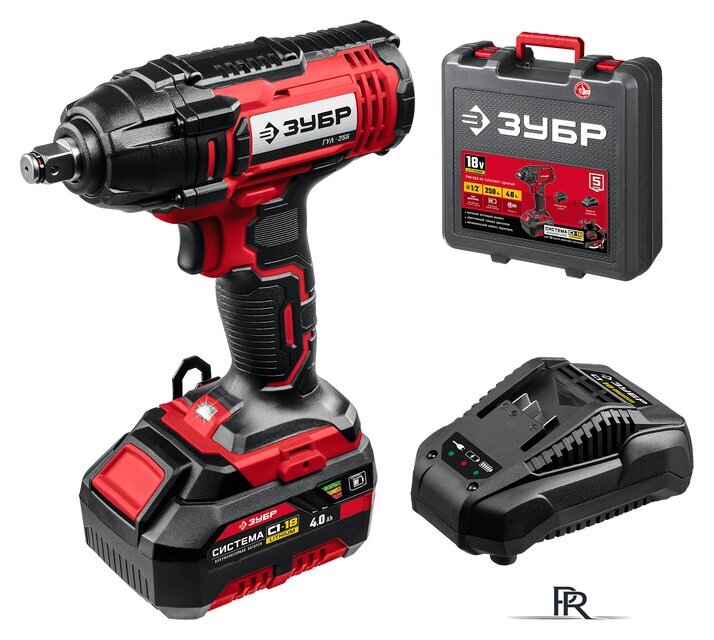 Гайковерт Зубр Мастер ГУЛ-255-41 (с 1-м АКБ, кейс) - Изображение №1 — Интернет-магазин ПроЗаказ