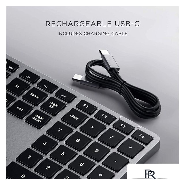 Клавиатура Satechi Slim X3 (серый) - Изображение №3 — Интернет-магазин ПроЗаказ