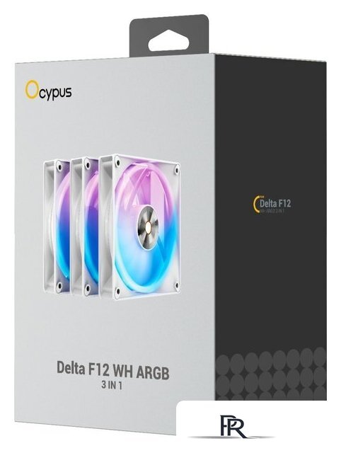 Комплект вентиляторов для корпуса Ocypus Delta F12 WH ARGB 3IN1 - Изображение №7 — Интернет-магазин ПроЗаказ