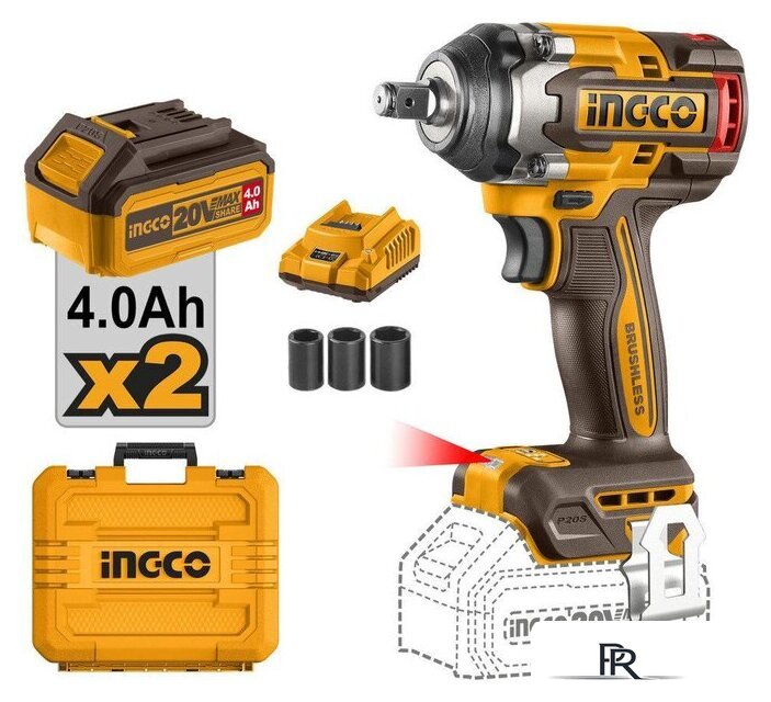 Гайковерт Ingco CIWLI2050 (с 2-мя АКБ, кейс) - Изображение №1 — Интернет-магазин ПроЗаказ