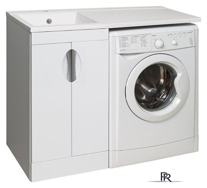  Runo Тумба с умывальником Лира 45 + Гамма 105 лайт с правым крылом (напольная, белый) - Изображение №2 — Интернет-магазин ПроЗаказ