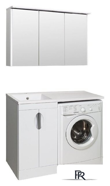  Runo Тумба с умывальником Лира 45 + Гамма 105 лайт с правым крылом (напольная, белый) - Изображение №7 — Интернет-магазин ПроЗаказ