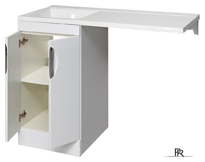  Runo Тумба с умывальником Лира 45 + Гамма 105 лайт с правым крылом (напольная, белый) - Изображение №6 — Интернет-магазин ПроЗаказ