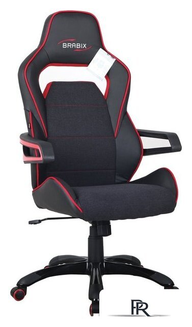 Игровое (геймерское) кресло Brabix Nitro GM-001 (черный/красный) - Изображение №1 — Интернет-магазин ПроЗаказ