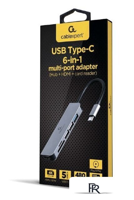 Док-станция Cablexpert A-CM-COMBO6-02 - Изображение №2 — Интернет-магазин ПроЗаказ