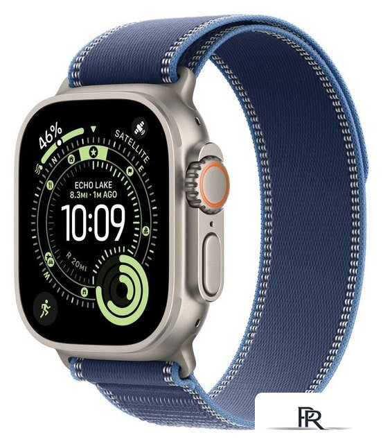 Умные часы Apple Watch Ultra 3 LTE 49 мм (титановый корпус, природный/синий, нейлоновый ремешок размера M/L) - Изображение №1 — Интернет-магазин ПроЗаказ