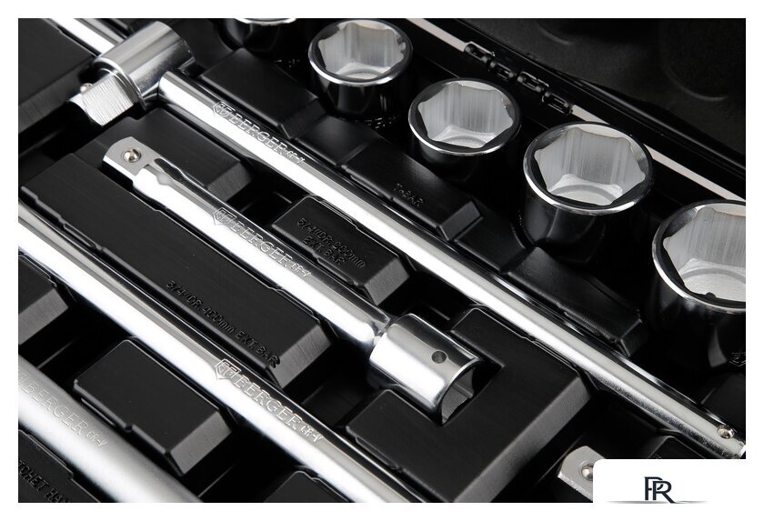 Набор трещотка с головками Berger BG021-34 (21 предмет) - Изображение №4 — Интернет-магазин ПроЗаказ