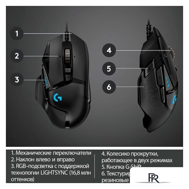 Игровая мышь Logitech G502 Hero - Изображение №9 — Интернет-магазин ПроЗаказ