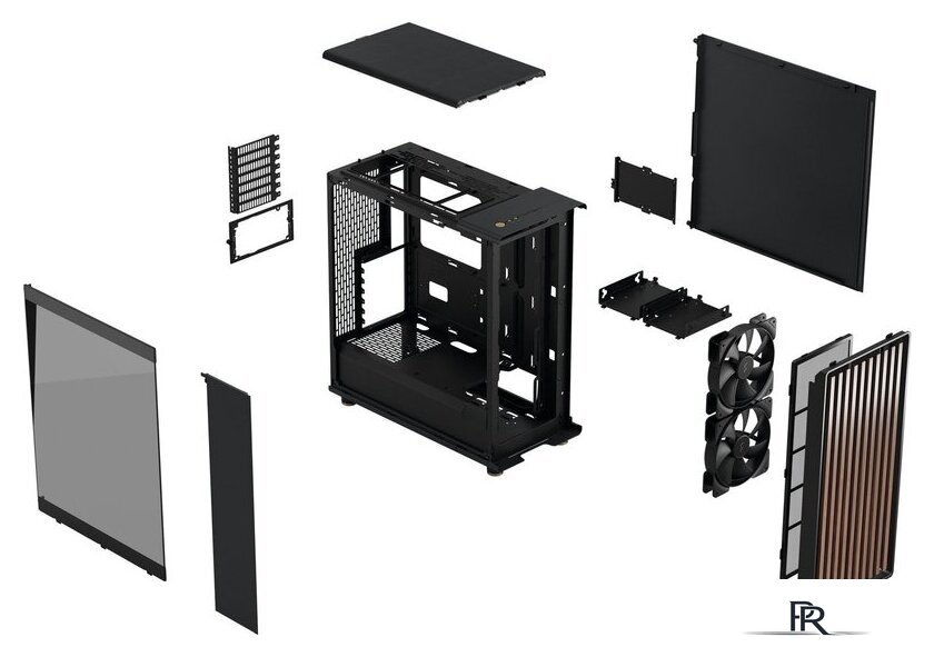 Корпус Fractal Design North Charcoal Black TG Dark FD-C-NOR1C-02 - Изображение №14 — Интернет-магазин ПроЗаказ