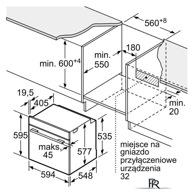 Электрический духовой шкаф Bosch Serie 8 HBG7361B1 - Изображение №8 — Интернет-магазин ПроЗаказ